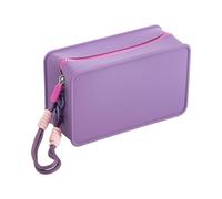 Zipper Cosmetic Pouch, Silicone Makeup Bag for Women, Portable Travel Pocket Makeup 7.09x2.56x3.54 Inches Ideal for Weekend, School, Business Trip, Beach