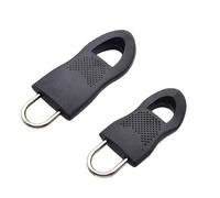 Zipper Head - Universal Replacement Pull Tabs for Bags, Luggage and Jackets, Rubber Grip Design | Reusable Zipper Slider Heads, Easy to Use Puller Parts for Clothes, Travel Cases
