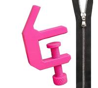 Zipper Jig - Pratica chiusura manuale, strumento di installazione per cucire cerniera - per lavori artigianali di riparazione pantaloni da lavoro in pelle, vestiti, giacche, indumenti