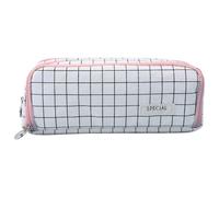 Zipper Pencil Pouch - Cosmetic Organizer, Spacious Storage Compartment, Soft Fabric Material, Portable Carry Design | Office Classroom Accessories Kit, Art Supplies Holder, College Desk