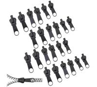 Zipper Repair Kit - 3Sizes Replacement Zipper Puller,Instant Zip Fixer with Detachable Design,Universal Slider Repair Kit,Durable Zippers Replacement Slider for Backpacks,Coats,Jackets,Luggage (24Pcs)