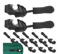 Zipper Slider - 10PCS Fix Zip Puller | 3-4.5mm zipper Replacement Sliders Kit, Replacement Zip Slider for Jacket Backpack Luggage Sleeping Bag