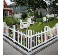 Zippity Outdoor Products ZP19048 Washington No-Dig Steccato, Bianco