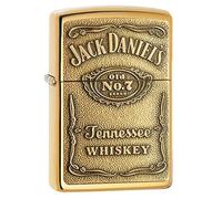 Zippo 1350003 - Accendino in Ottone con Logo Jack Daniel's - NUOVO
