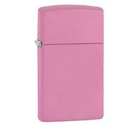 Zippo Benzina Accendino Antivento-Rosa Opaco Sottile Uomo, 5,70 x 3,00 x 0,90 cm