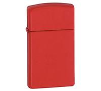 Zippo 2.001.350 - Accendino Slim Classico, Colore: Rosso Opaco - NUOVO