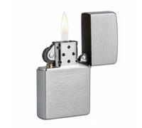 Zippo 200 Accendino Ricaricabile Originale, Bronzo, Cromo Spazzolato, 3.9 X 1.3 X 5.7 Cm