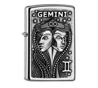 Zippo 2006503 PL 207 Gemini Tierkr. V19 Accendino in ottone, design, 5,83,81,2