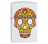 Zippo 214 Sugar Skull - Accendino in Ottone, Design 5,83,81,2