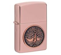 Zippo 49638 Albero della Vita Rosa idea regalo Tree of Life Emblem Design