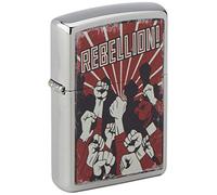 Zippo 60004649 Accendini, Ottone, Cromato Spazzolato, Unico