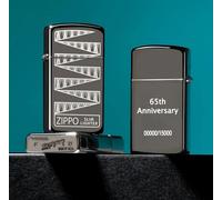 Zippo 65th Anniversary Slim Limited Edition Numerata Argento Unisex