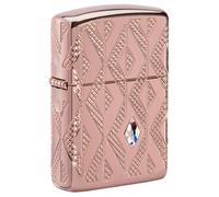 Zippo Accendini Unisex 49702 Rosa Diamante Geometric 360° Armor multicut Engraving