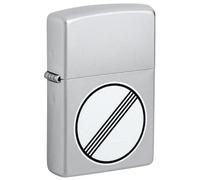 Zippo Accendino antitempesta - Autostrada illimitata, cromo satinato, colore immagine, ricaricabile, riutilizzabile, design antivento, confezione regalo, made in USA