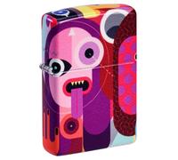 Zippo Accendino antivento "Abstract People", opaco, 540 colori, ricaricabile, riutilizzabile, antivento, confezione regalo, prodotto negli Stati Uniti