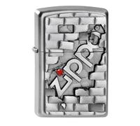Zippo Accendino antivento | accendino Zippo a lunga durata in metallo | migliore con liquido per accendino Zippo | accendino ricaricabile|perfetto per sigarette, sigari, candele, accendini tascabili, emblema da parete Zippo