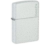 Zippo Accendino antivento con logo Glacier, con incisione laser, ricaricabile, riutilizzabile, antivento, confezione regalo, prodotto negli Stati Uniti