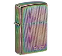 Zippo Accendino antivento con motivo Illusion Line - Multicolore, Laser 360° - Ricaricabile, Riutilizzabile, Design Antivento - Fornito in confezione regalo - Made in USA