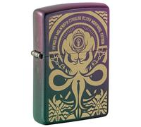 Zippo Accendino antivento Evil, Iridescent, incisione laser, ricaricabile, riutilizzabile, design antivento, prodotto negli Stati Uniti