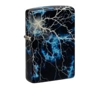Zippo Accendino antivento Lightning, ricaricabile, design antivento, confezione regalo, realizzato negli Stati Uniti, Colore Brillante al buio (540° Glow-In-The-Dark)