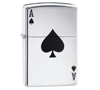 Zippo Accendino Antivento Lucky Ace 24011 Argento Unisex