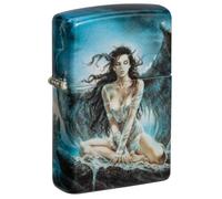 Zippo Accendino antivento Luis Royo, 540°, immagine a colori ricaricabile, riutilizzabile, design antivento, confezione regalo, made in USA