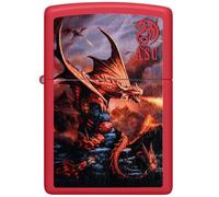 Zippo accendino Antivento Made In Usa Ricaricabile anne stokes drago