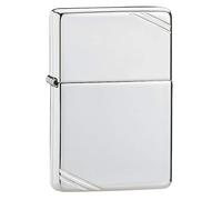 Zippo Accendino antivento - Replica del 1935 - Argento Sterling vintage - Ricaricabile per tutta la vita - Fiamma regolabile - Confezione regalo - Costruzione in metallo - Made in USA