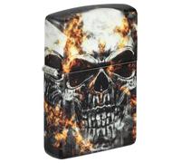 Zippo Accendino antivento Smokey Skulls, 540°, immagine a colori, ricaricabile, riutilizzabile, design antivento, confezione regalo, prodotto negli Stati Uniti