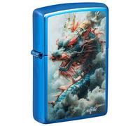 Zippo Accendino Chinese Blue Dragon 46686 Antivento Unisex Blu Elettrico