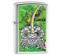 Zippo - Accendino con Il Segno del Cancro, in Cromo Lucido