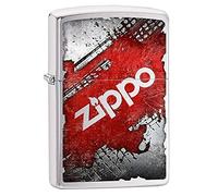 Zippo Accendino cromato spazzolato, taglia unica