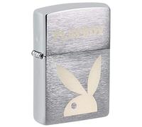 Zippo Accendino, cromo spazzolato inciso testa di coniglio, una scatola (49831), metallo