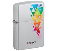 Zippo Accendino da tempesta - Icone sportive, cromo satinato, colore immagine, ricaricabile, riutilizzabile, design antivento, confezione regalo, made in USA