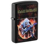 Zippo Accendino da tempesta - Iron Maiden, Black Matte, Color Image - Ricaricabile - Riutilizzabile - Design antivento - Confezione regalo - Made in USA