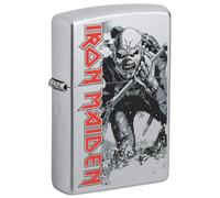 Zippo Accendino da tempesta - Iron Maiden, cromo satinato, colore immagine, ricaricabile, riutilizzabile, design antivento, confezione regalo - Made in USA