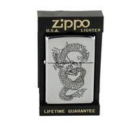 Zippo Accendino Da Tempesta Modello 250 Design Dragon 1 Nero