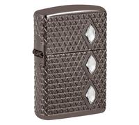 Zippo Accendino Diamond Armor Pattern 46316 Accessorio Fumatori Collezionabile Unisex Nero, Pattern Rombo
