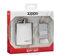 ZIPPO ACCENDINO FIASCHETTA SET ACCENDINO FLASK LIGHTER 49358 ZIPPO ORIGINAL USA