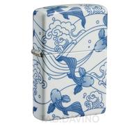 ZIPPO ACCENDINO FISH DESIGN PORCELAIN KOI 46948 ZIPPO ORIGINAL USA