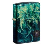 Zippo Accendino Harley Davidson 360 48360 Collezionabile Metallo Nero Taglia Unica (48986 DRAGO VERDE ANNE STOKES)