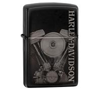Zippo Accendino Harley-Davidson Engine Alta Lucido Black Photo Image Sturmfeuerz