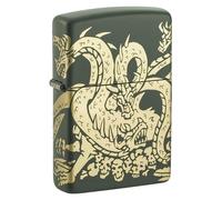 Zippo Accendino Hydra Dragon Design Unisex Uomo in Metallo Multicolor Verde