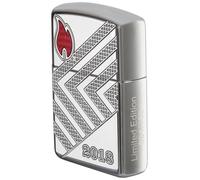 Zippo Accendino in metallo cromato lucido, dimensioni standard