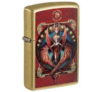 Zippo Accendino Lady Dragon 46689 Antivento Unisex Oro/Rosso