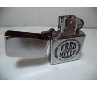 ZIPPO ACCENDINO LIGHTER FRED MELLO LOGO SIDE LASER LUCIDO VERY RARE NEW