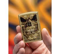 Zippo accendino Limited Edition made in USA skulls in skull teschi oro