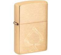 Zippo Accendino, Metallo, Ottone Spazzolato, Misura Standard