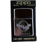 Zippo Accendino Modello 250 Celtic Progettazione Fiori Argento
