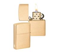 Zippo Accendino, ottone spazzolato, senza logo, taglia unica